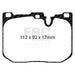 EBC greenstuff brake pads front part DP22130 fits 2014 Bmw 228 Coupe 2 0 Turbo Brembo Calipers