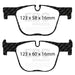 EBC bluestuff brake pads rear fits 2017 Bmw 430 Coupe Gran Coupe F32 F33 F36