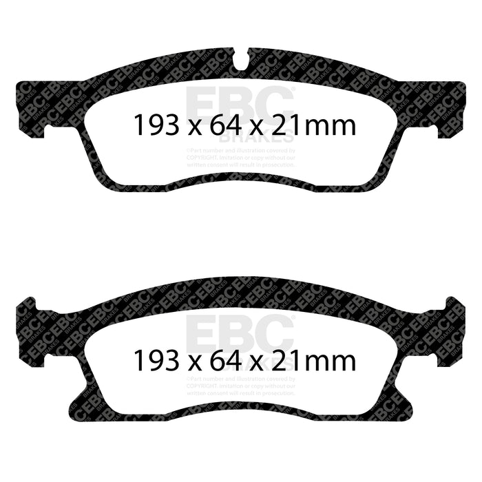 EBC yellowstuff brake pads front fits 2013 Dodge Durango 5 7