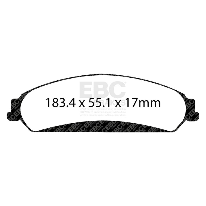 EBC redstuff brake pads front fits 2011 Chrysler 300c 5 7