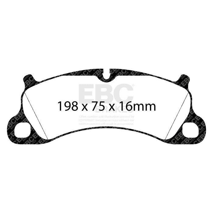 EBC bluestuff brake pads front fits 2012 15 Porsche 911 991 Carrera S 3 8l Cast Iron