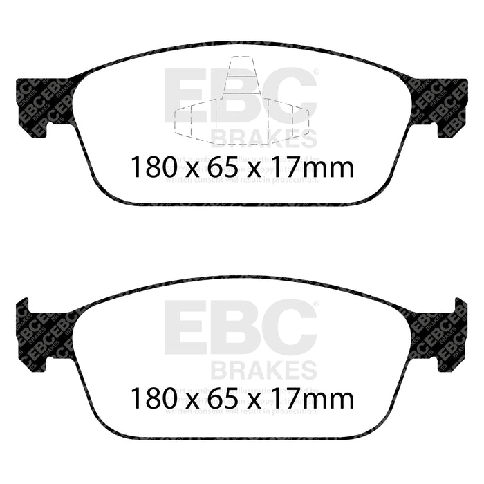 EBC bluestuff brake pads front fits 2012 18 Ford Focus ST