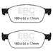 EBC yellowstuff brake pads front fits 2012 Ford Focus 2 0 Turbo ST