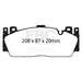 EBC bluestuff brake pads front fits 2012 16 Bmw M5 F10