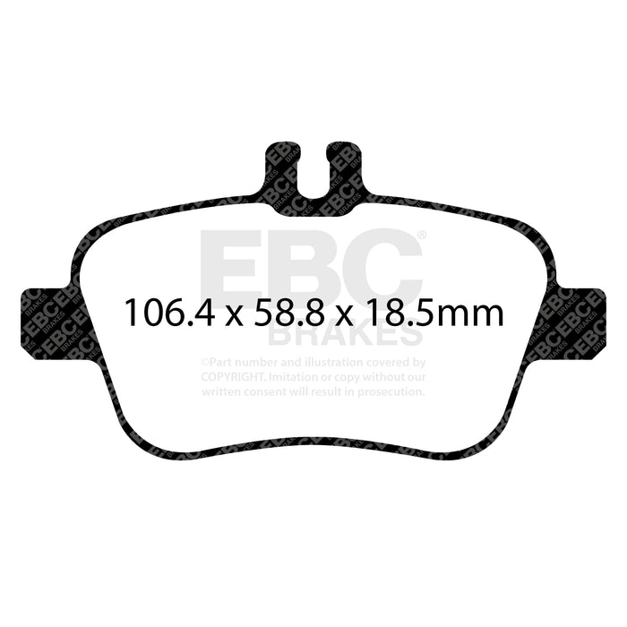 EBC ultimax brake pads rear part UD1646 fits 2013 Mercedes Benz Cla250 2 0 Turbo Ultimax2