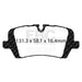 EBC yellowstuff brake pads rear fits 2013 Land Rover Range Rover 3 0 Supercharged