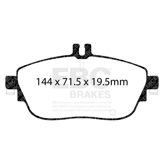 EBC ultimax brake pads front part UD1694 fits 2013 Mercedes Benz Cla250 2 0 Turbo Ultimax2