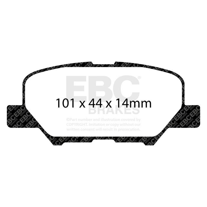 EBC yellowstuff brake pads rear fits 2014 Mazda 3 2 0 Mexico Build
