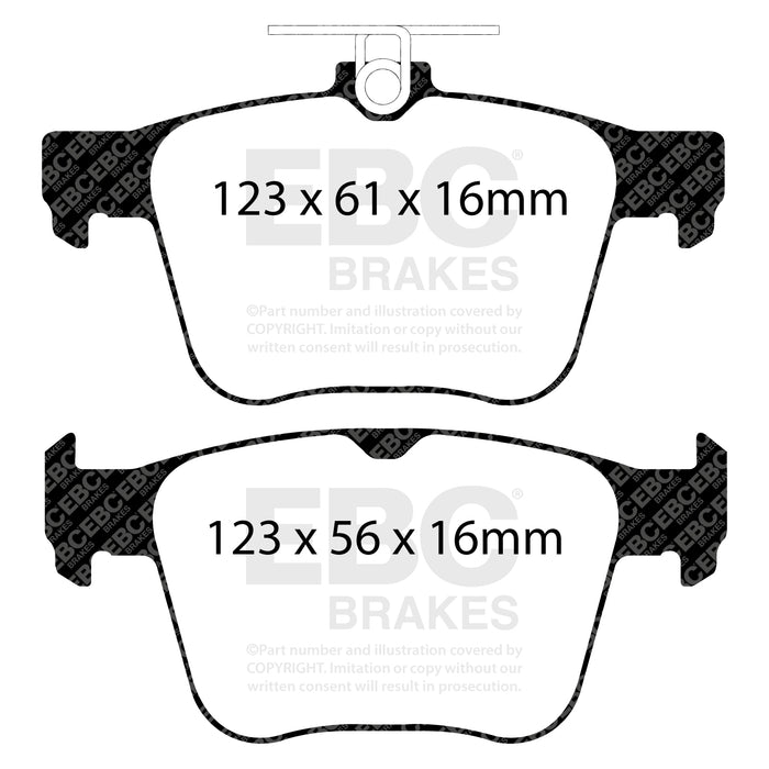 EBC bluestuff brake pads rear fits 2014 Audi S3