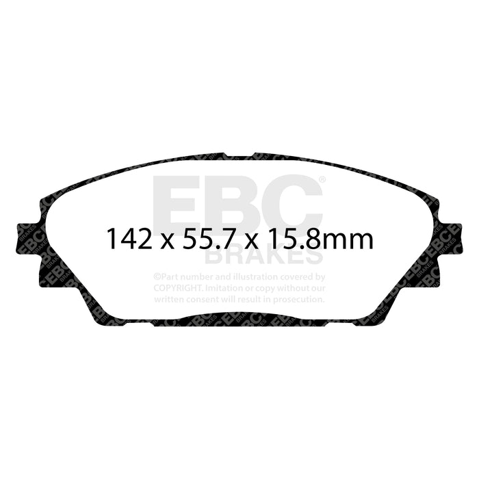 EBC greenstuff brake pads front part DP22185 fits 2014 Mazda 3 2 0 Japan Build