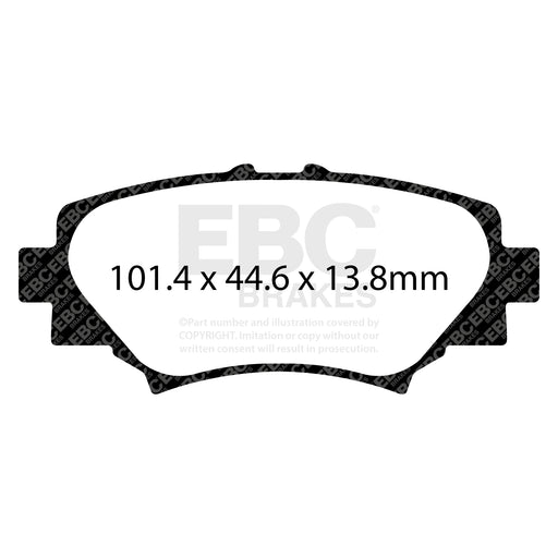 EBC | Rear Redstuff Pad and Plain Rotor Kit | PN: S12KR1498