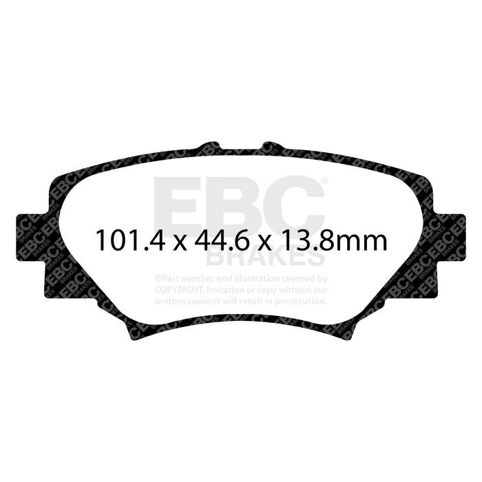 EBC | Rear Redstuff Pad and Plain Rotor Kit | PN: S12KR1498