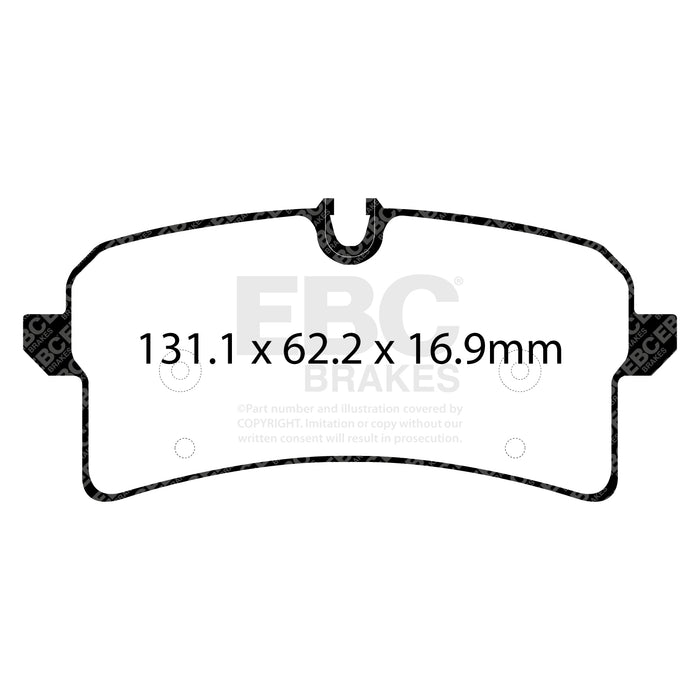 EBC redstuff brake pads rear fits 2015 Porsche Macan Gts 3 0tt