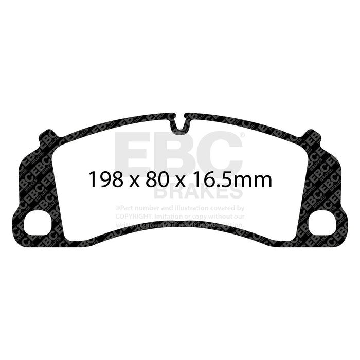 EBC bluestuff brake pads front fits 2013 15 Porsche 911 991 Gt3 3 8l Cast Iron