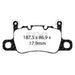 EBC yellowstuff brake pads rear fits 2013 15 Porsche 911 991 Cast Iron