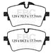 EBC bluestuff brake pads front fits 2015 Mini Hardtop F55 Cooper S 2 0t