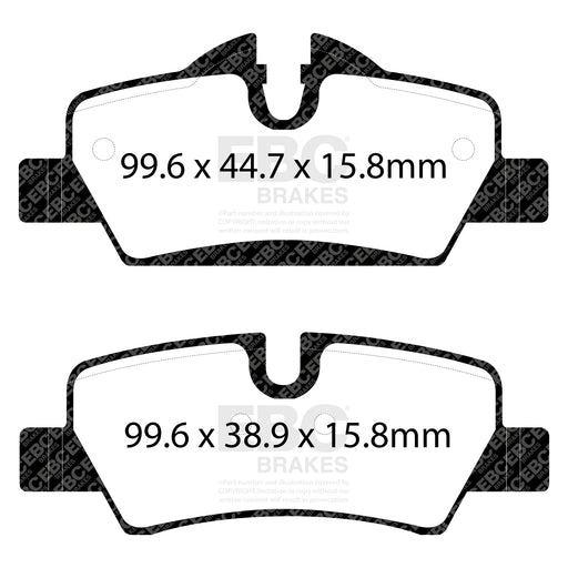 EBC | Rear Yellowstuff Pad and Plain Rotor Kit | PN: S13KR1734