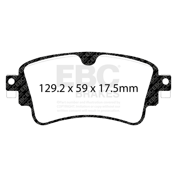 EBC greenstuff brake pads rear part DP22254 fits 2018 Audi A4 Allroad Quattro 2 0l Turbo
