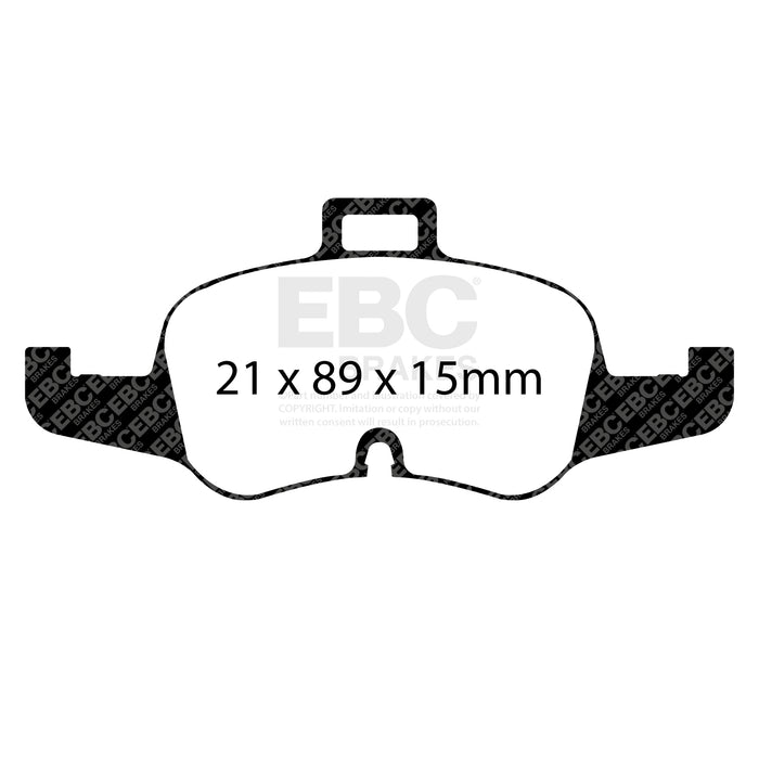 EBC redstuff brake pads front fits 2016 Audi Tts Quattro 2 0l Turbo
