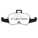 EBC redstuff brake pads front fits 2016 Audi Tts Quattro 2 0l Turbo