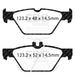 EBC yellowstuff brake pads rear fits 2015 17 Subaru Legacy 15 17 Subaru Outback