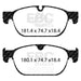 EBC yellowstuff brake pads front fits 2016 17 Volvo Xc90