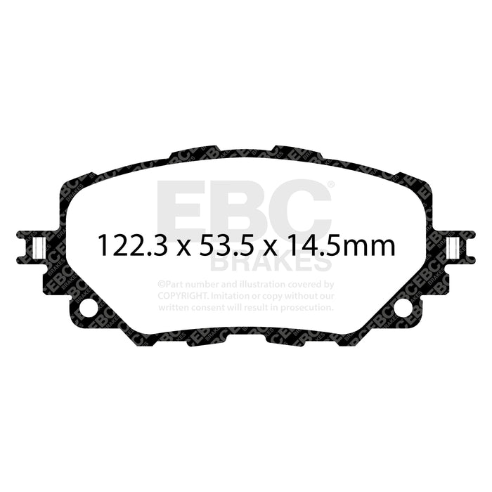 EBC redstuff brake pads front fits 2015 17 Mazda Miata Mx 5