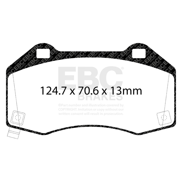 EBC yellowstuff brake pads front fits 2016 Mazda Miata Mx 5 17 20 Fiat 124 Spider Abarth