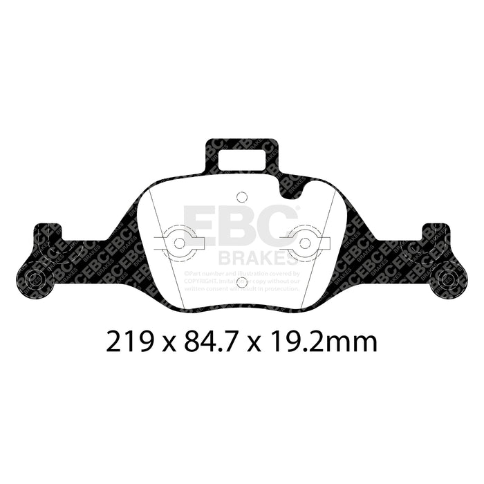 EBC yellowstuff brake pads front fits 2017 Bmw 530 G30