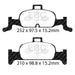 EBC yellowstuff brake pads front fits 2018 Audi A4 Allroad Quattro 2 0l Turbo