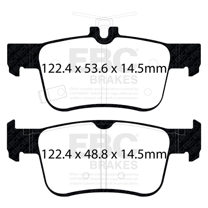 EBC | Rear Ultimax Pad and Plain Rotor Kit | PN: S1KR1739