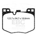 EBC bluestuff brake pads front fits 2021 Bmw G20 3 Series