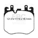 EBC redstuff brake pads front fits 2019 Bmw X5 3 0t 2020 Bmw X6 4 4tt M50 G05 G06 G07