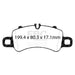 EBC yellowstuff brake pads front fits 2016 Porsche Boxster 718 Iron