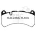 EBC bluestuff brake pads front fits 2016 Alfa Romeo Giulia 2 9l Twin Turbo