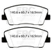 EBC redstuff brake pads front fits 2019 Genesis G70 2 0t