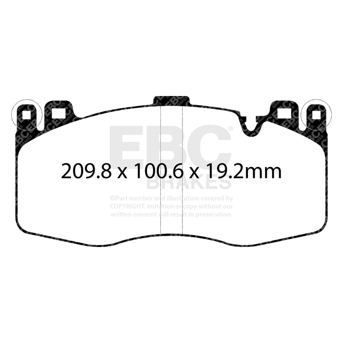 EBC redstuff brake pads front fits 2015 19 Bmw X5m 4 4tt F85