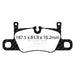 EBC redstuff brake pads rear fits 2016 Porsche 911 991 2 W Cast Iron