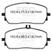 EBC redstuff brake pads front fits 2019 Mercedes Benz A220 Sedan V177 2 0t