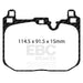 EBC yellowstuff brake pads front fits 2018 Bmw X2