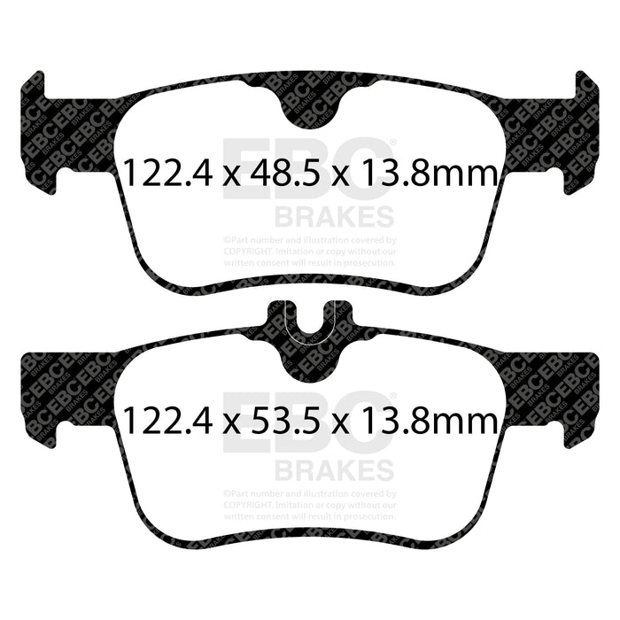 EBC bluestuff brake pads rear fits 2017 21 Honda Civic Type R 2 0t