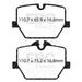 EBC yellowstuff brake pads rear fits 2019 Bmw Z4 G29