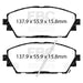 EBC redstuff brake pads front fits 2019 Mazda 3 Bp 2 5l