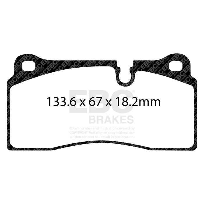 EBC bluestuff brake pads rear fits 2018 Bmw M2 Competition 3 0tt