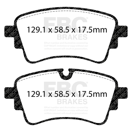 EBC | Rear Yellowstuff Pad and Plain Rotor Kit | PN: S13KR1789