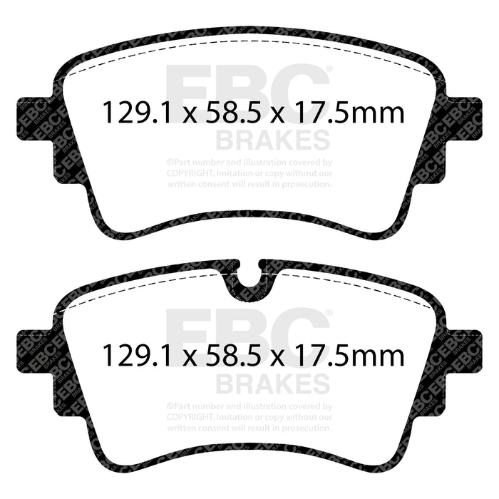 EBC | Rear Yellowstuff Pad and Plain Rotor Kit | PN: S13KR1789