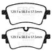 EBC yellowstuff brake pads rear fits 2020 Audi A4 B9 2 0t