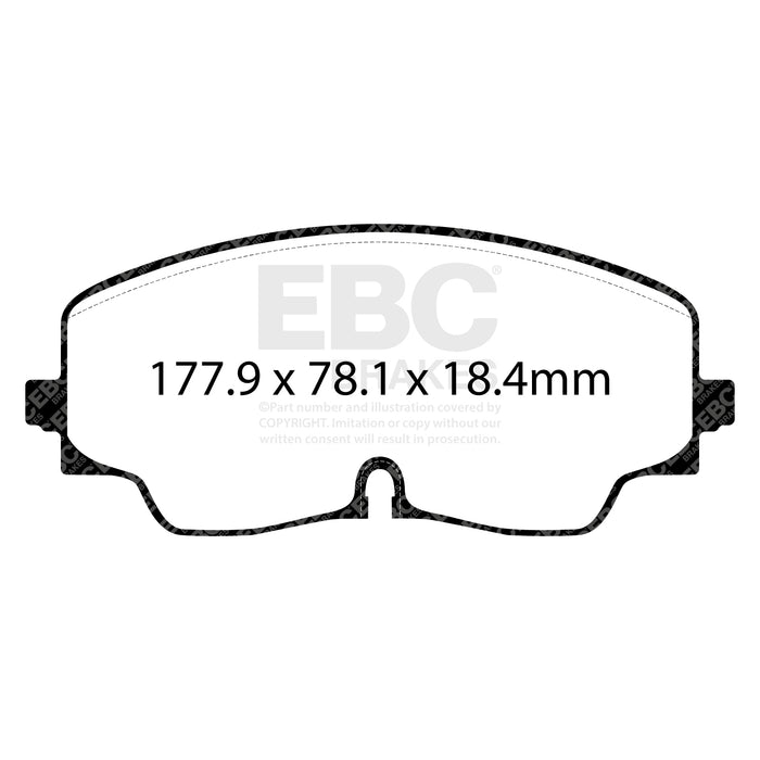 EBC redstuff brake pads front fits 2022 Audi S3 2 0t