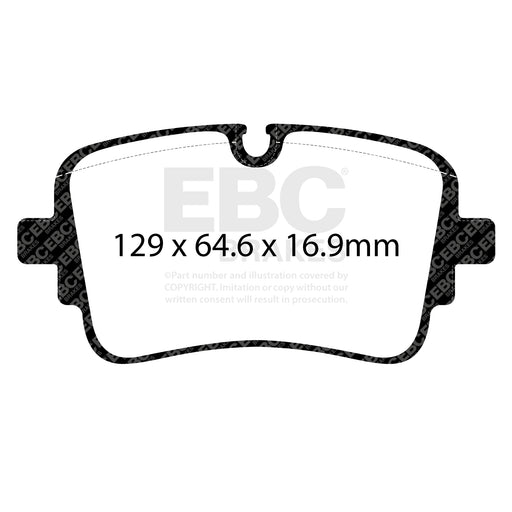 EBC redstuff brake pads rear fits 2020 24 Audi S6 2 9tt W Cast Iron