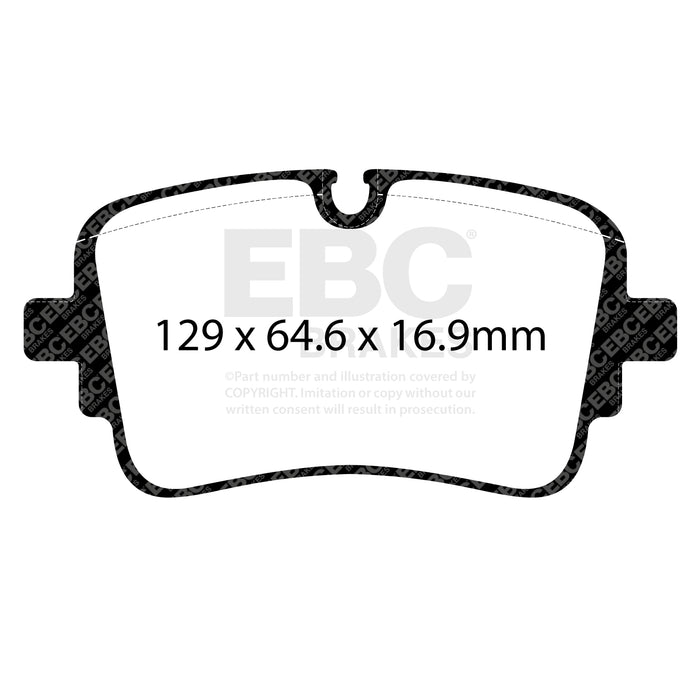EBC redstuff brake pads rear fits 2020 24 Audi S6 2 9tt W Cast Iron